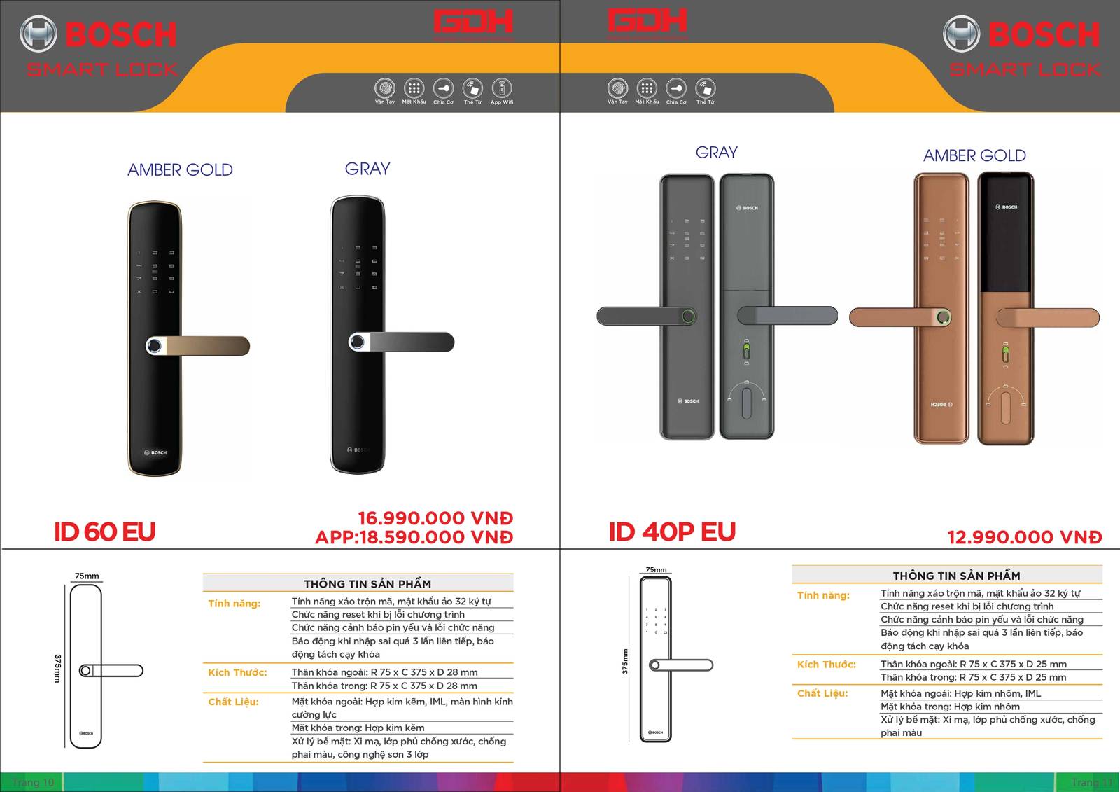 Khóa cửa thông minh BOSCH Catalogue và Bảng giá mới nhất tại Bình Dương /Page 6